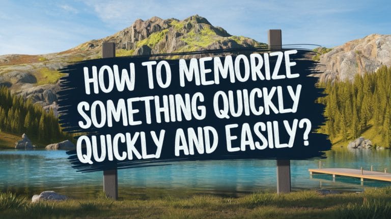 How to memorize something Quickly and Easily 1