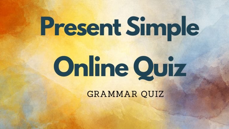 Present Simple Online Quiz