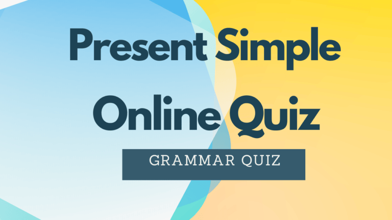 Simple Present Online Quiz  Grammar