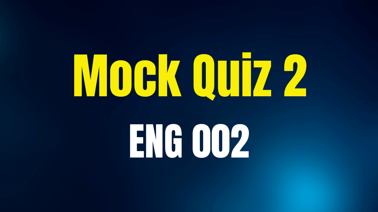 Mock Quiz 2