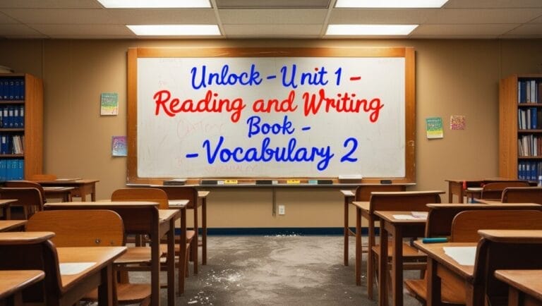 Unlock 1 -Unit 1 – Reading and Writing book – Vocabulary 2