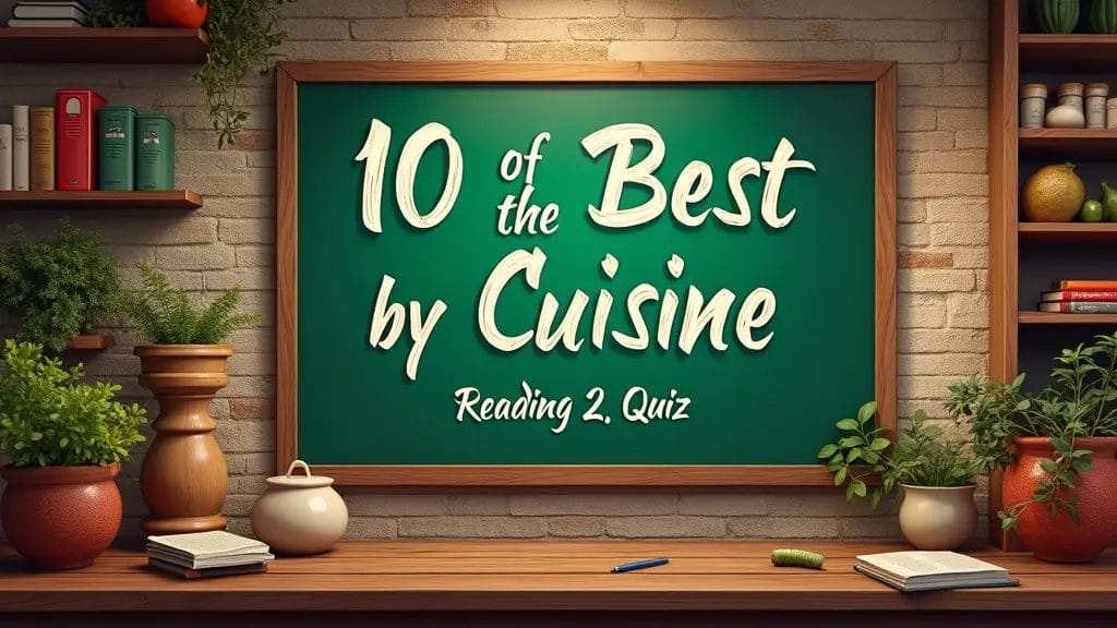 10 of the best by Cuisine Reading 2 Quiz