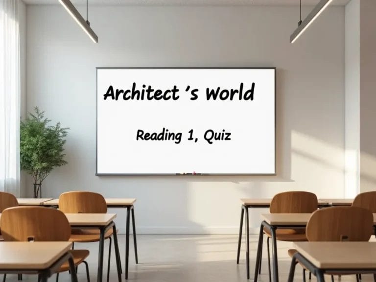 Architect's World Reading 1 Quiz