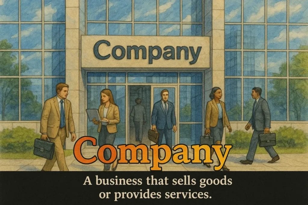 A business that sells goods or provides services.