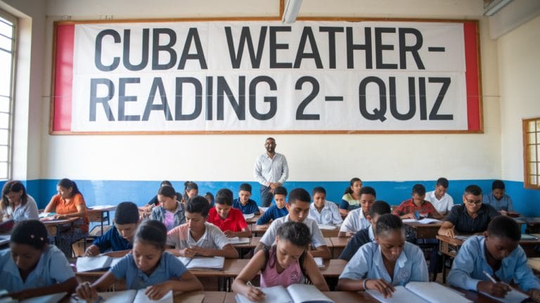 Cuba Weather Reading 2 Quiz