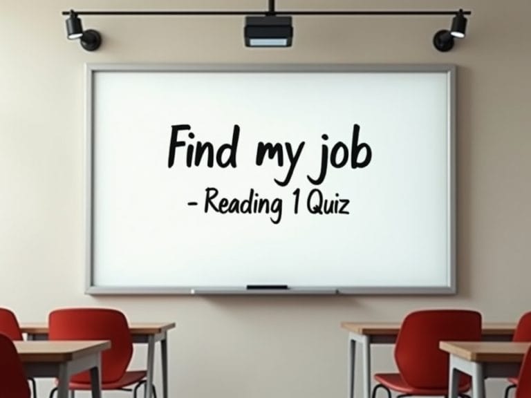 Find my job Reading 1 Quiz