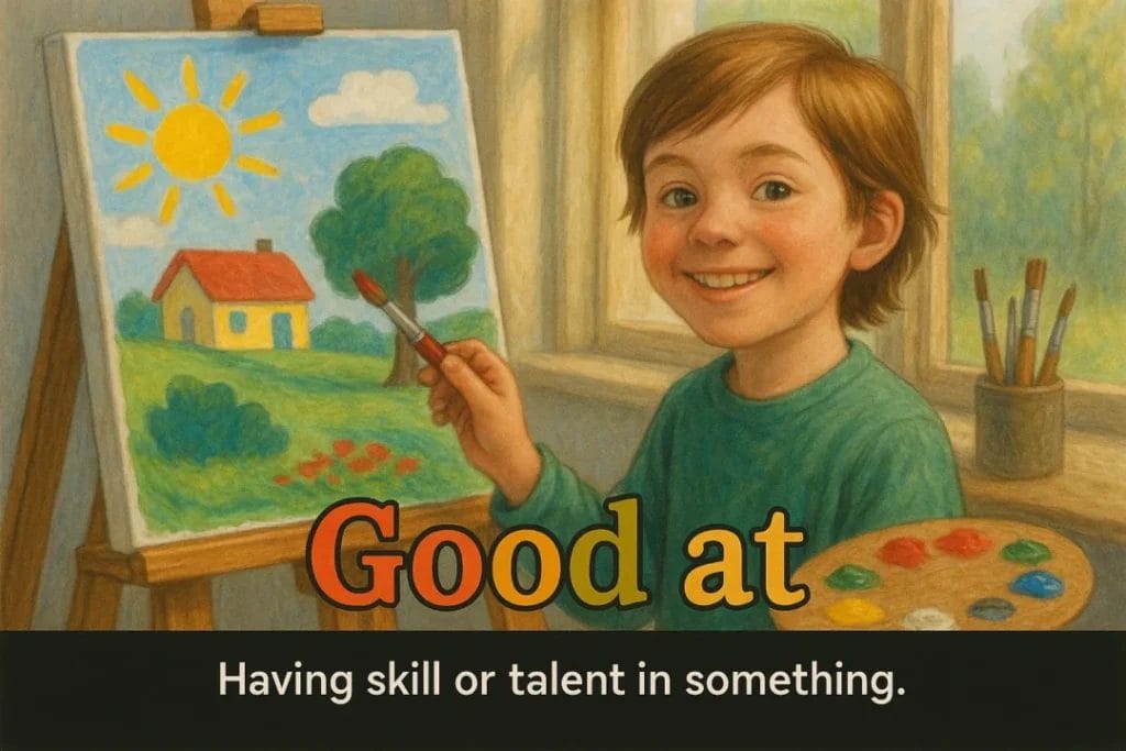 Having skill or talent in something.
