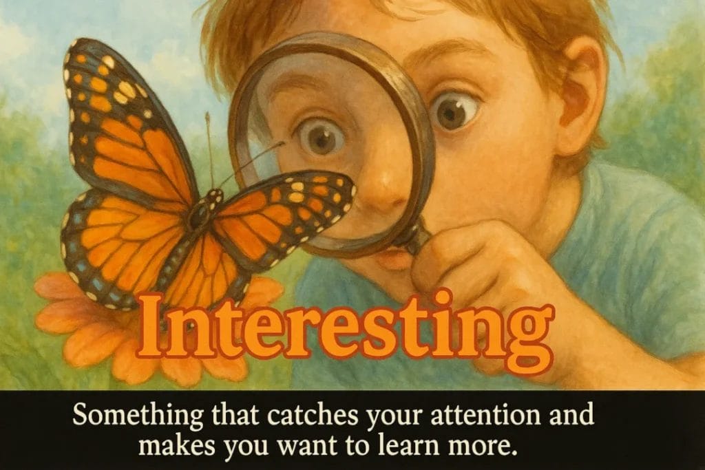 Something that catches your attention and makes you want to learn more.