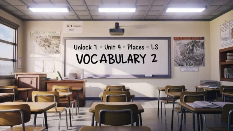 Unlock 1 Unit 4 Places LS Vocabulary 2