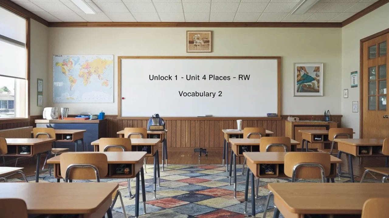 Unlock 1 Unit 4 Places RW Vocabulary 2