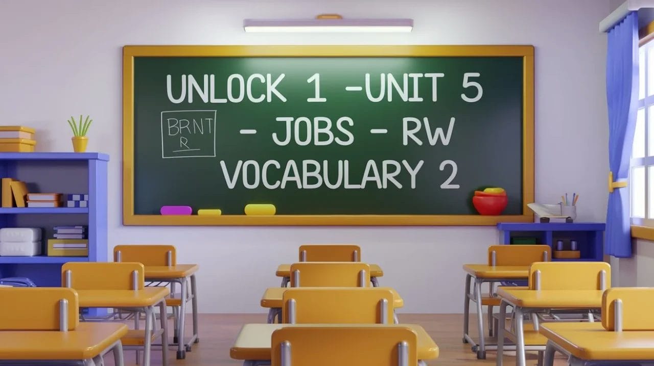 Unlock 1 Unit 5 Jobs RW Vocabulary 2