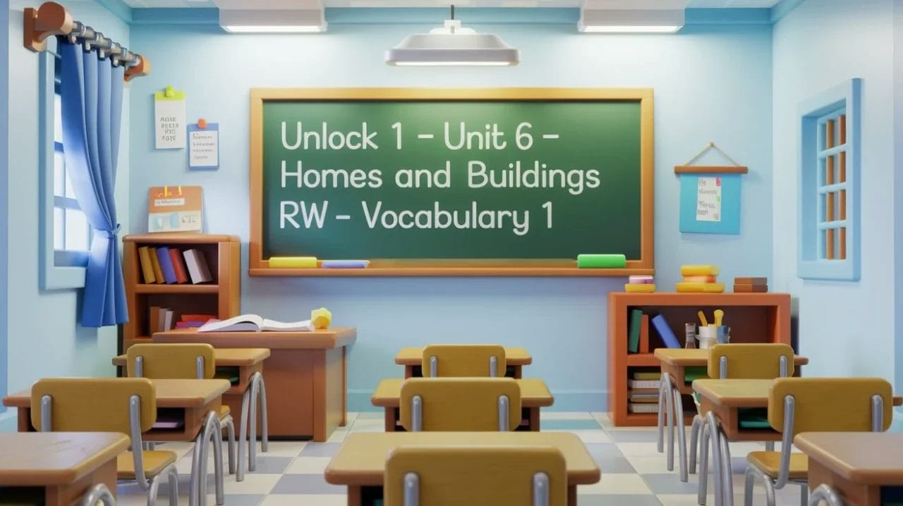 Unlock 1 Unit 6 Homes and Buildings Vocabulary 1