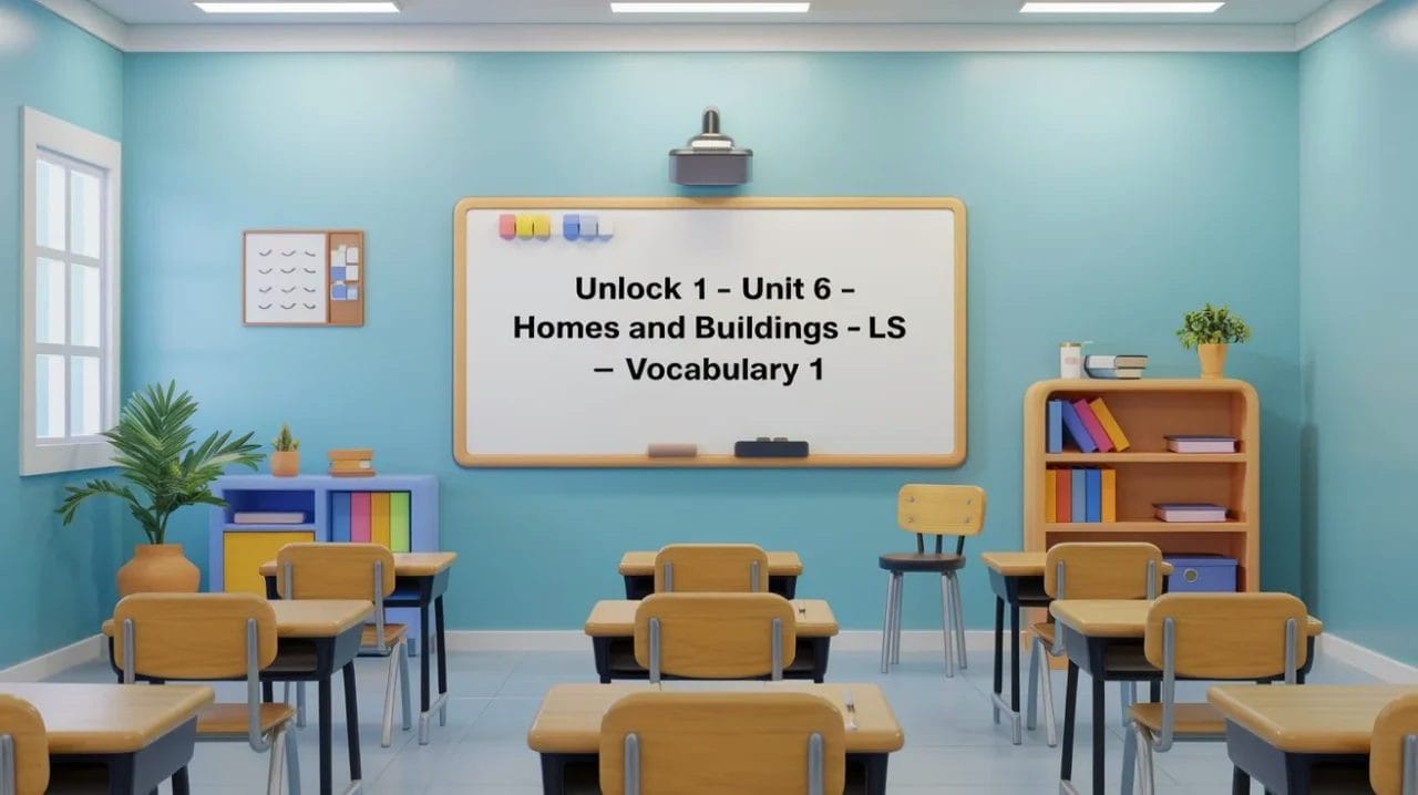 Unlock 1 Unit 6 Homes and buildings LS Vocabulary 1