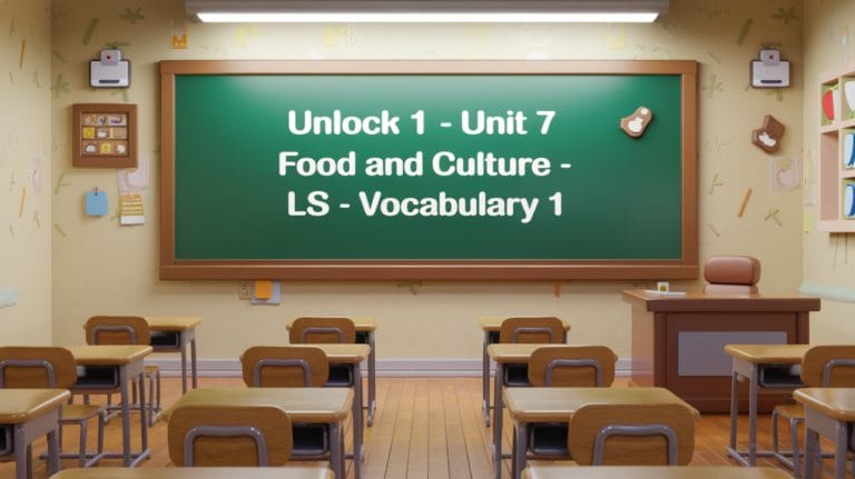 Unlock 1 Unit 7 Food and Culture LS Vocabulary 1