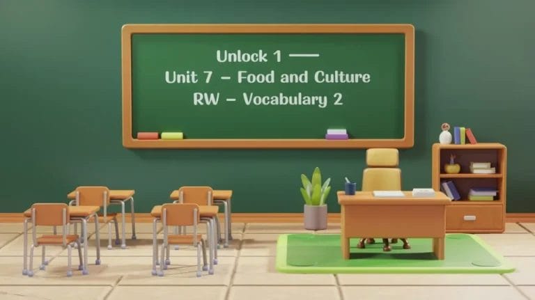 Unlock 1 Unit 7 Food and Culture RW Vocabulary 2