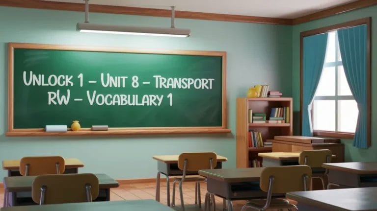 Unlock 1 Unit 8 Transport RW Vocabulary 1