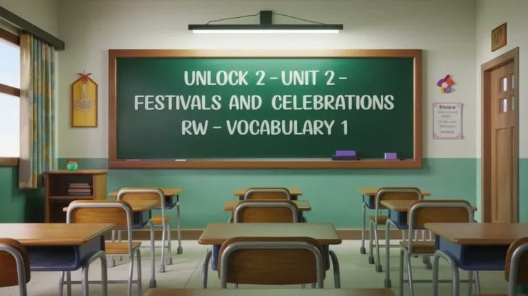 Unlock 2 Unit 2 Festivals and celebrations RW Vocabulary 1