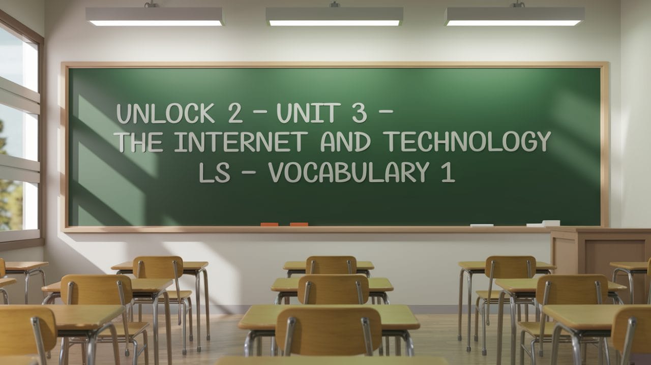 Unlock 2 Unit 3 The internet and technology LS Vocabulary 1