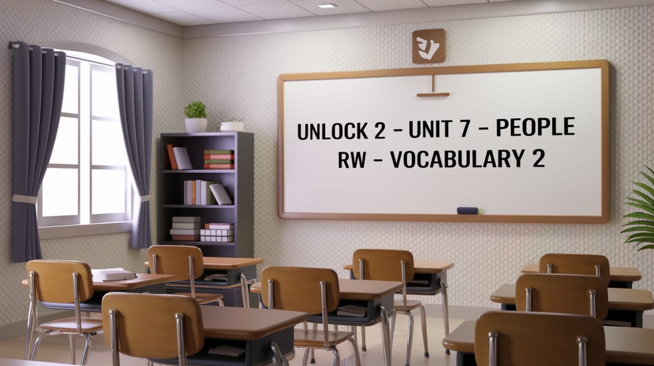 Unlock 2 -Unit 7 – People – RW – Vocabulary 2