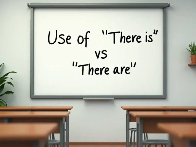 Use of There is There are