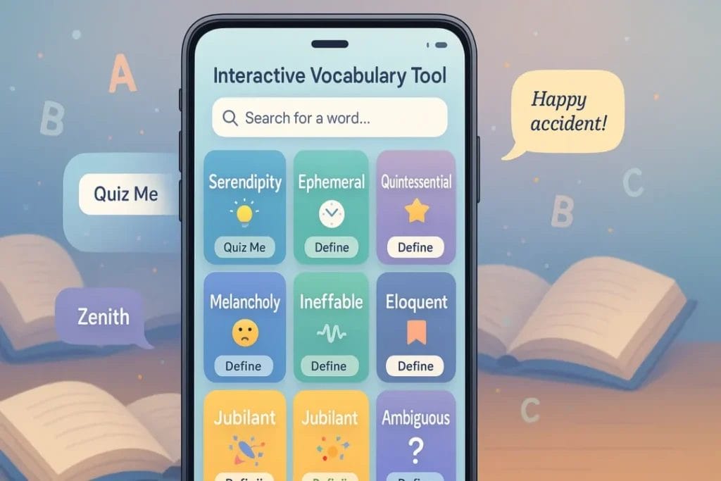 Interactive Vocabulary Tool